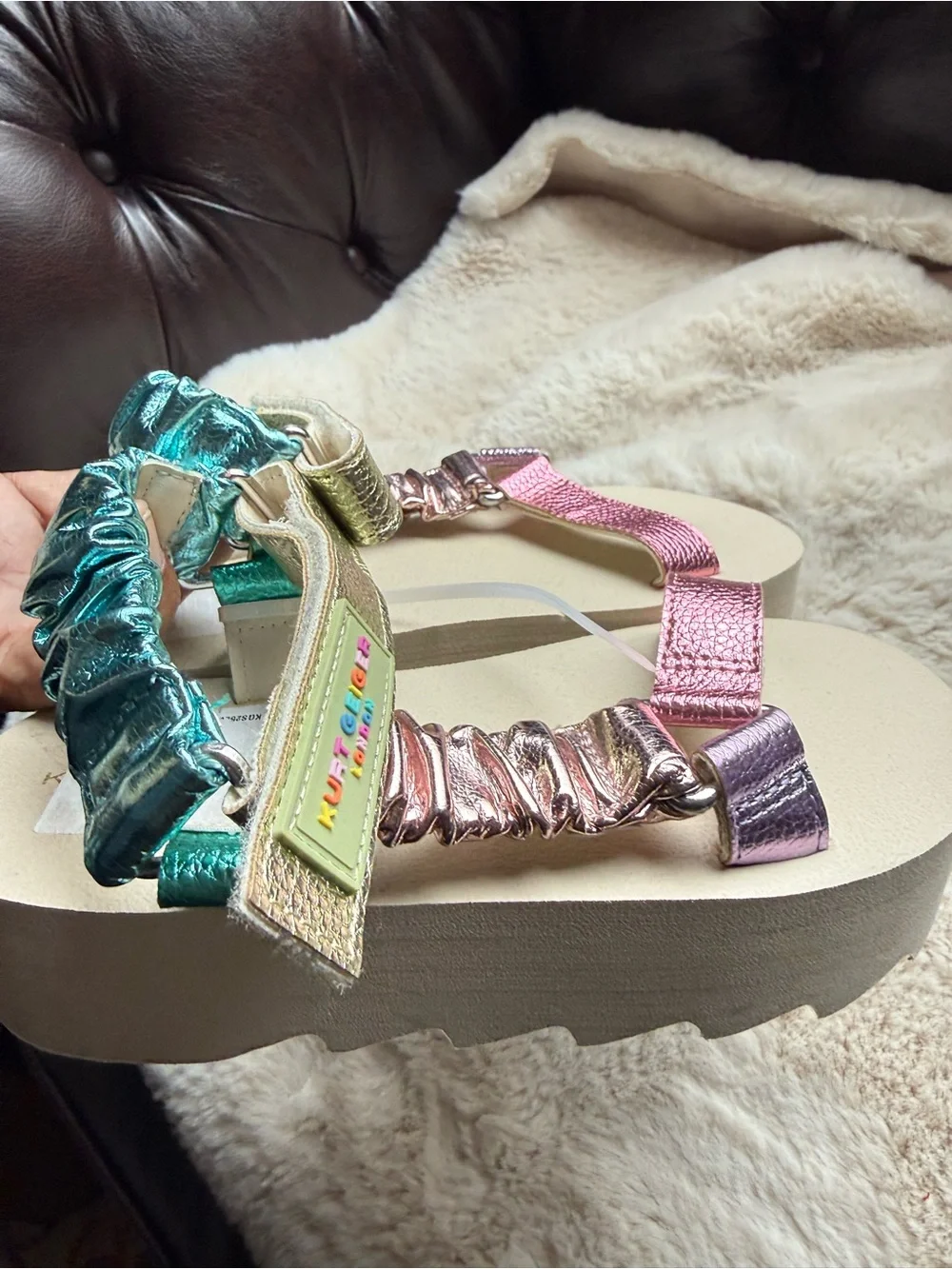 Kurt Geiger Girls Kids New Sandals Size 13